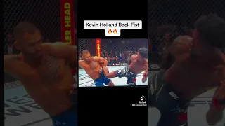 Kevin Hollands Nasty Back Fist on one leg 😳🔥