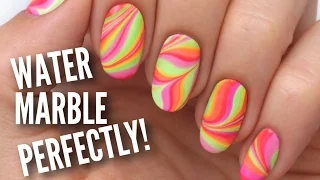 Water Marble Your Nails Perfectly!