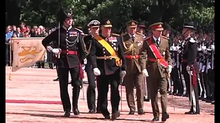 King Harald V of Norway welcoming various Heads of States in Oslo (compilation)