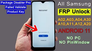 Samsung A10,A11,A12,A20,A30,A02,A03,A04 Frp Unlock | Google Account Bypass | Package Disabler Failed