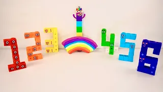 Numberblocks Learn to Count | Maths for Kids in Counting Bus Rainbow CLAY Learning Numberblocks