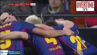 Обзор матча Валенсия - Барселона (0:2) 08.02.2018