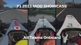 F1 2011 All Teams Onboard Mod Showcase  - Assetto Corsa