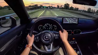 2022 Mazda CX-5 Turbo Signature - POV Night Drive (Binaural Audio)