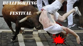 Most Awesome Bullfighting Festival ✪ Funny Videos ✪ Funny Crazy Bull Fails