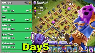 May season day5|super bowler smash th16|legend league attack|clash of clans