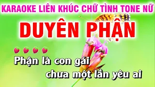 Karaoke Liên Khúc Trữ Tình Nhạc Sống Tone NỮ Dễ Hát - Duyên Phận Tone |Tấn Tài Organ