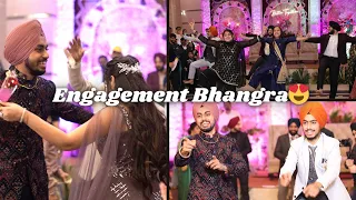 Wedding Bhangra Performance | Punjabi Engagement Dance Performance 2023 - Baljinder and Vaishali