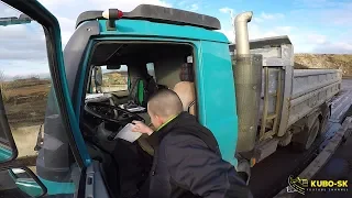 Navážanie recyklátu v Brne | TATRA Terrno1 E3 6x6 truck | Cab view