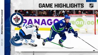 Jets @ Canucks 11/20/21 | NHL Highlights