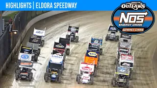 World of Outlaws NOS Energy Drink Sprint Cars Eldora Speedway July 13, 2022 | HIGHLIGHTS