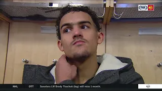 Trae Young reacts to 14-point effort in NBA debut