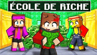 Aller à l'école des MILLIONNAIRES sur Minecraft !