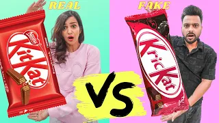 Fake Vs Real FOOD Brands CHALLENGES *OMG* 😲