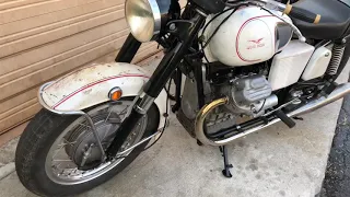 1971 Moto Guzzi Ambassador 750 - Start, Idle, Walkaround