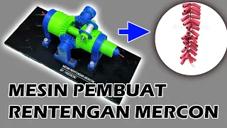 MESIN PEMBUAT RENTENGAN MERCON | KNITTING FIRECRACKER MACHINE