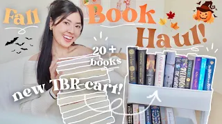 HUGE Book Haul (20+ books) & new TBR Book Cart! 🍂🛒 | Fall reads, Barnes & Noble, Amazon