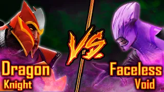 Dota 2 Dragon Knight VS Faceless Void | 7.29d DOTA 2 Battle