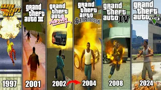 Burning To Death in All GTA Games 1997 - 2024 | Fire Comparison | Which is Best?