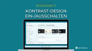 Kontrast-Design ein-/ausschalten [Windows 11]