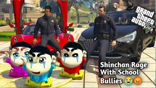 GTA5: Shinchan Again Fight With Bullies At school😧 But This Time caught 😈Verna Fanbase 😯Ps Gamester