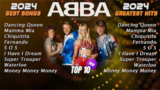 ABBA - Best Singles Collection  2024 -  Mamma Mia, Dancing Queen, Chiquitita, Fernando 🎵🎶❤