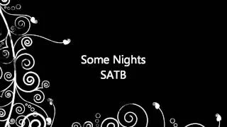 Some Nights SATB - Parts Only