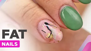 Fat Nails | Gel Nail Alignment | Festive Glittery Nails