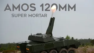 AMOS 120mm: Amazing Self-Propelled Mortar With 26 Rounds Per Minute