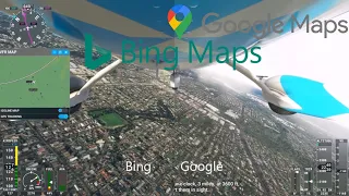 MSFS Google Maps vs Bing Maps