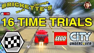 ALL 16 Time Trials Locations for 16 Vehicles in LEGO City: Undercover