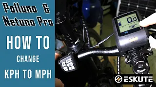 kph to mph - HOW TO Change Bafang DP C07.UART Electric Bike Display, Eskute Netuno and Polluno Pro