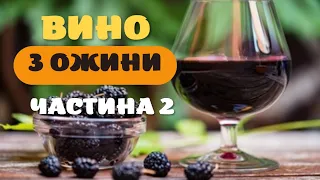 ВИНО З ОЖИНИ. Покроковий рецепт. ЧАСТИНА 2