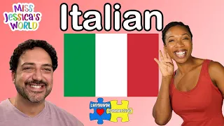 Italian for kids with Fabio in Miss Jessica's World | Greetings and Numbers in Italian