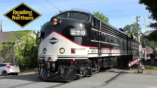 Reading & Northern 270 and 275: F-Units on the First Passenger Train to Pittston (4K)