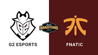 G2 Esports vs Fnatic - Group A - BO3 - Inferno - CORSAIR DreamHack Masters Malmö 2019