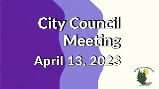 April 13, 2023 Regular Business Meeting