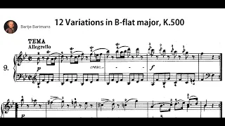 Mozart - Variations in B flat major, K.500 (1786) {Ingrid Haebler}