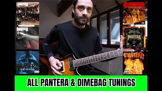 ALL PANTERA SONGS & Dimebag's TUNING - tutorial by Attila Voros (talking about & showing it all)