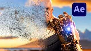 Thanos Disintegration - After effects Particular Tutorials