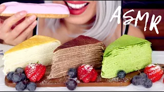 ASMR Eating Crepe Cake from Lady M | Reaction Video *No Talking