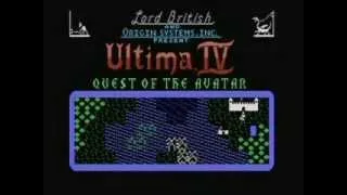 Commodore 64 Game - Ultima IV Quest of the Avatar - Actual c64 Hardware