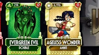 Shiny Diamond Ageless Wonder and Evergreen Evil make a good Duo Skullgirls Mobile