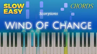 Scorpions - Wind Of Change - SLOW EASY CHORDS Piano TUTORIAL by Piano Fun Play