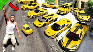Collecting LUXURY GOLD SUPERCARS in GTA 5..!😍