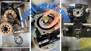 Repairing and fitting of dynapac rexroth hydraulic pump ( A4vg56 )