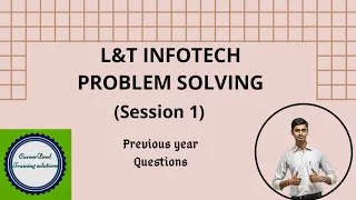 Session 1| L&T INFOTECH QUESTIONS| L&T Previous year Questions| LnT Model Questions| CareerDeed