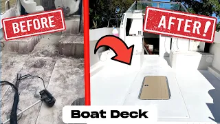 AMAZING Boat Deck Transformation: Incredible Results!!!