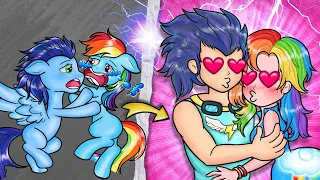 My Little Pony Rainbow Dash Love Soarin In Another Universe - Love Story Animated -  Annie Channel