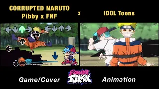 Corrupted NARUTO GLITCH vs BF, Pibby & Sasuke | Come Learn With Pibby x FNF Animation x GAME